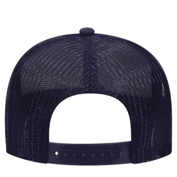🆕Cabot Cove Maine Foam Trucker Hat Mesh Snapback Cap Navy Blue - Picture 2 of 2